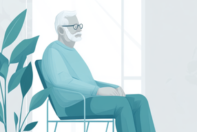 Illustration eines älteren Herren
